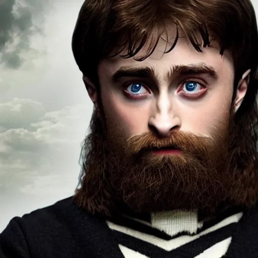 Image similar to Daniel Radcliffe as Dumbledore