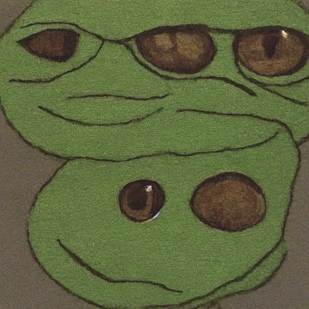 Image similar to pepe the frog