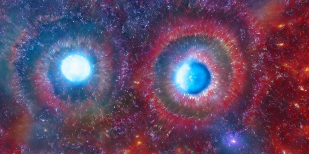 Image similar to a marble with the helix nebula inside it, glowing, intricate particles, hyper detailed, photorealistic, unreal engine, octane render, 8 k,