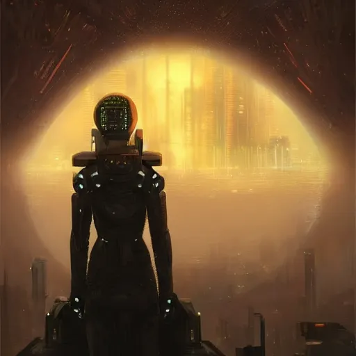 Prompt: it isn't all bad. darkness is where the stars are, set in the future 2 1 5 0, highly detailed face, very intricate, symmetrical, cinematic lighting, award - winning, painted by mandy jurgens, pan futurism, dystopian, bold colors, dark vibes, cyberpunk, groovy vibe, anime aesthetic, featured on artstation