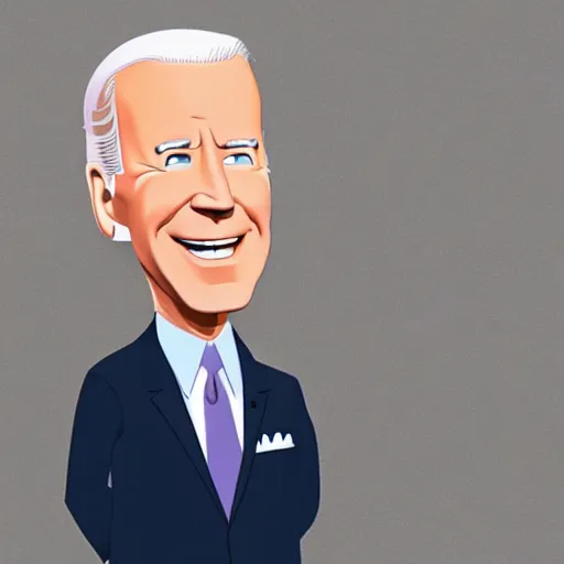 Image similar to joe biden charicature by disney pixar