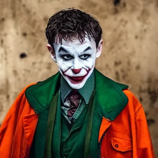 Prompt: barry keoghan as the Joker, real photo