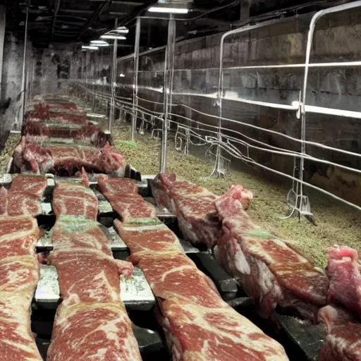 Image similar to meat chamber, the horrors of factory farming