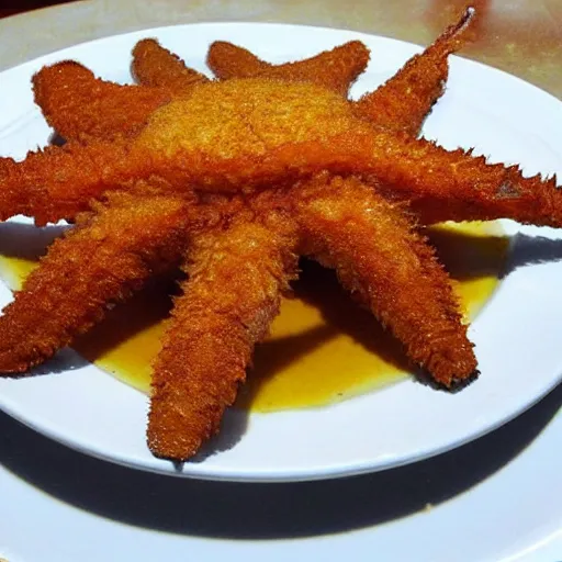 Prompt: Deep fried starfish. Wifey Material. 😋