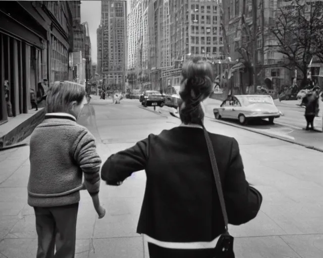 Image similar to genx, by vivian maier, 4 k