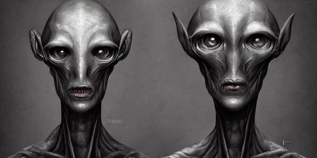 Image similar to portrait of a humanoid mantis alien creature, character design, detailed concept art by fortiche by anton semenov, masterpiece