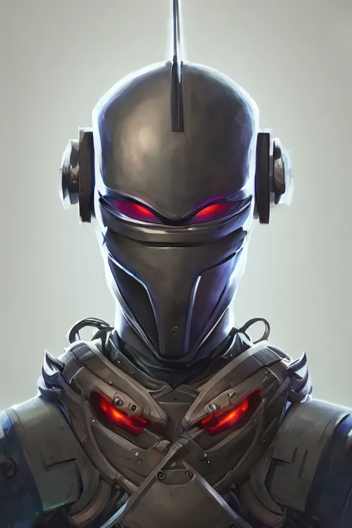 Image similar to epic mask helmet robot ninja portrait stylized as fornite style game design fanart by concept artist gervasio canda, behance hd by jesper ejsing, by rhads, makoto shinkai and lois van baarle, ilya kuvshinov, rossdraws global illumination radiating a glowing aura global illumination ray tracing hdr render in unreal engine 5