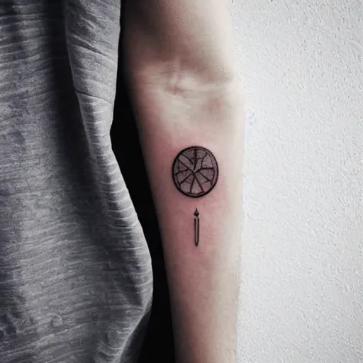 Image similar to minimal tattoo about wealth