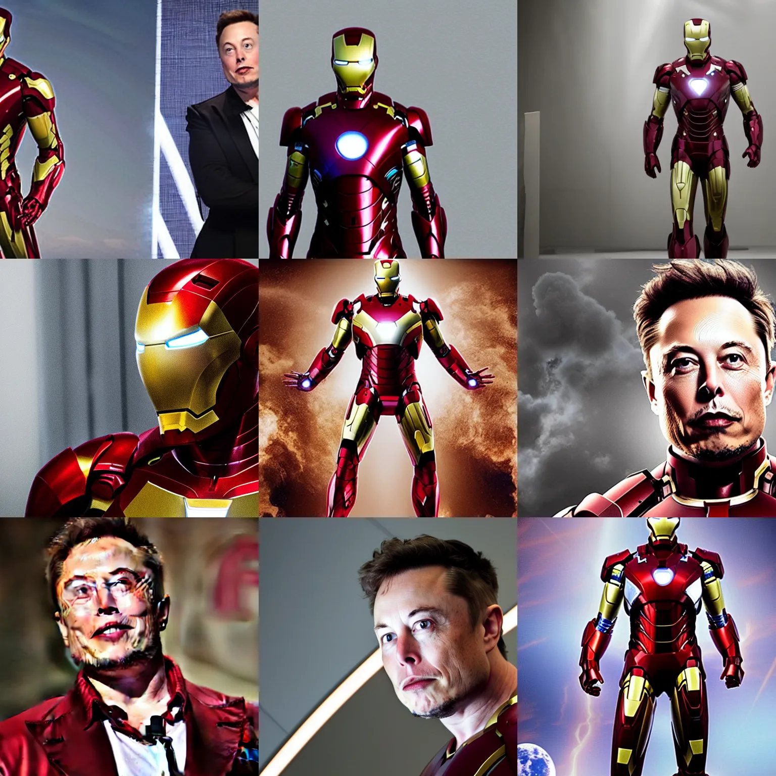 Image similar to elon musk as iron man