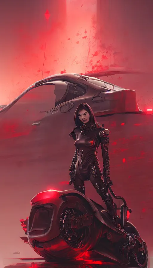 Image similar to road warrior, gemma chan girl, carmageddon, death race, blood drive, made by stanley artgerm lau, wlop, rossdraws, james jean, andrei riabovitchev, marc simonetti, yoshitaka amano, beksinski artstation, cgsociety