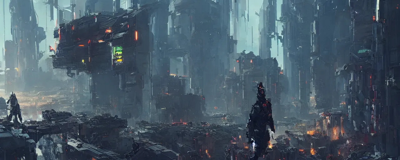 Image similar to a futuristic cyberpunk cat soldier in war scene, epic scene, big explosion, by greg rutkowski