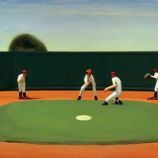 Image similar to The Baseball Game, by Edward Hopper, full resolution