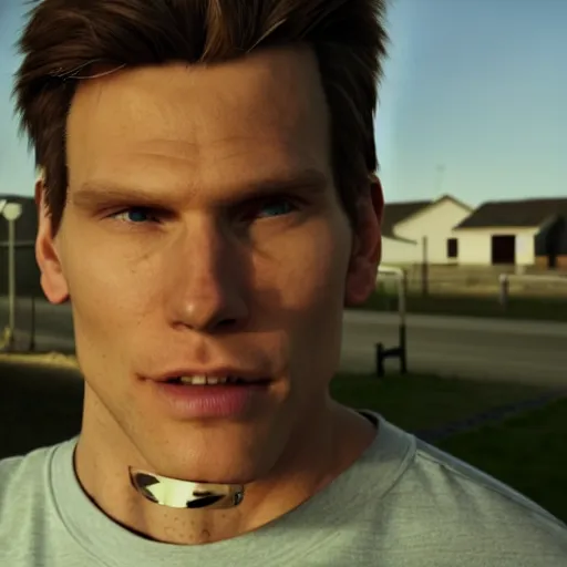 Image similar to Live Action Still of Jerma in Breaking Bad, real life, hyperrealistic, ultra realistic, realistic, highly detailed, epic, HD quality, 8k resolution, body and headshot, film still