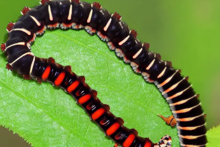 Image similar to hickory horned devil ( regal moth ) caterpillar award winning nature photography