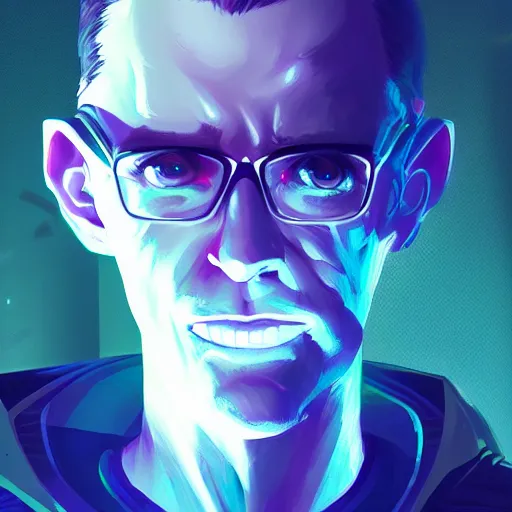 Image similar to william gibson as Case from Neuromancer, ambient lighting, 4k, anime key visual, lois van baarle, ilya kuvshinov, rossdraws, artstation