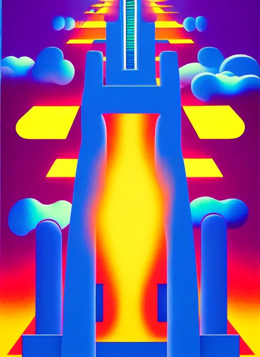 Image similar to gates to heaven by shusei nagaoka, kaws, david rudnick, airbrush on canvas, pastell colours, cell shaded!!!, 8 k