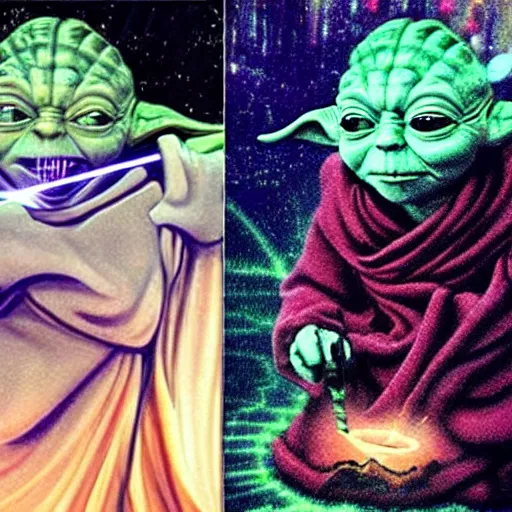 Prompt: yoda, as a god of bending, bending the elements, realistic, ultra realistic