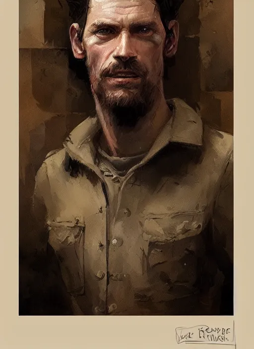 Image similar to a portrait of sam vimes, beautiful painting with highly detailed face by greg rutkowski and magali villanueve