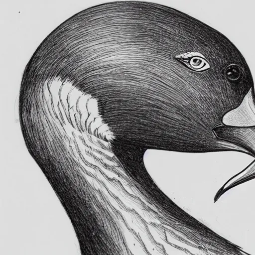 Image similar to goose mask sketch information