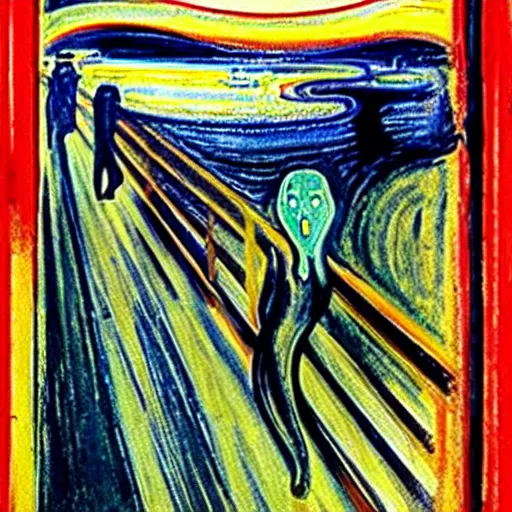 Image similar to Nothing, by Edvard Munch