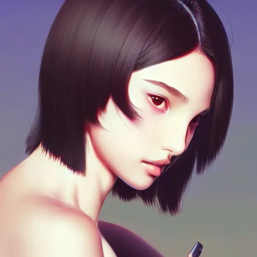 Image similar to a beautiful young kayo shibuya natalie portman alluring gravure model, by akira toriyama and wlop and ilya kuvshinov and artgerm and, aesthetic, gorgeous, stunning, alluring, attractive, artstation, deviantart, pinterest, digital art