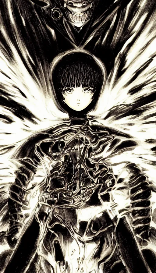 Prompt: techno artwork, from berserk