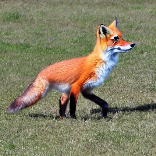 Image similar to bipedal fox