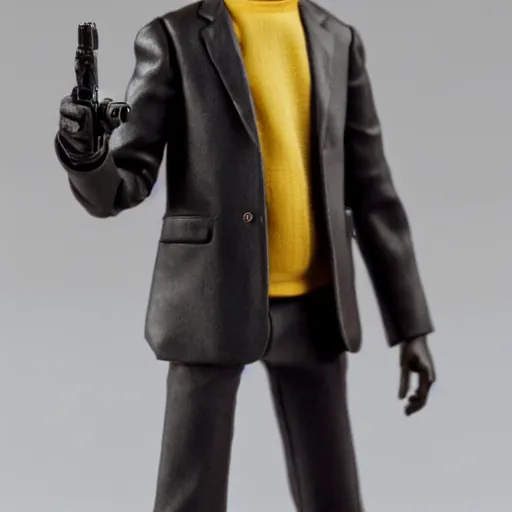 Image similar to dave foley action figure, product shot, with accessories