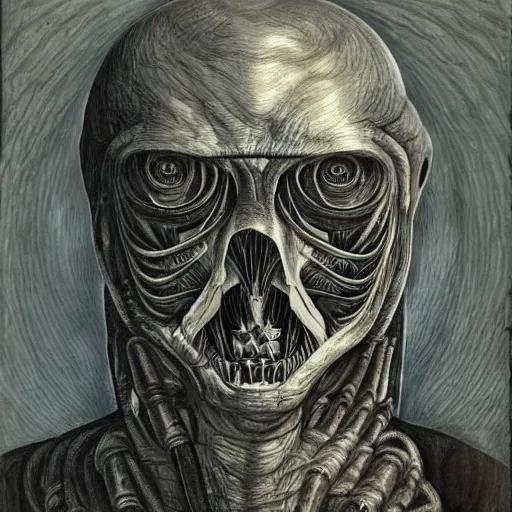 Image similar to mikhail gorsheniov by giger