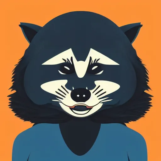 Prompt: raccoon. clean cel shaded vector art. shutterstock. behance hd by lois van baarle, artgerm, helen huang, by makoto shinkai and ilya kuvshinov, rossdraws, illustration,