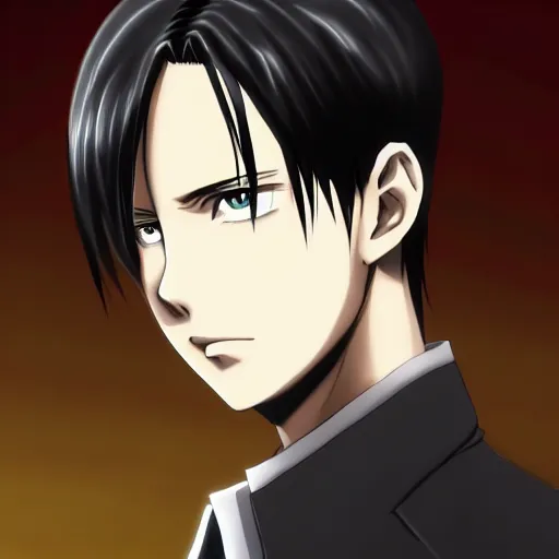 prompthunt: Levi Ackerman from Attack on Titan, anime screenshot, beautiful  anime, handsome man, 1080p, full hd, reckon corps