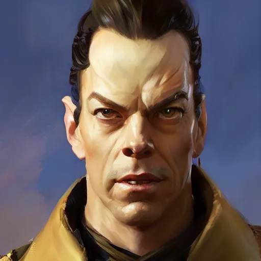 Prompt: greg manchess portrait painting of elrond as overwatch character, medium shot, asymmetrical, profile picture, organic painting, sunny day, matte painting, bold shapes, hard edges, street art, trending on artstation, by huang guangjian and gil elvgren and sachin teng