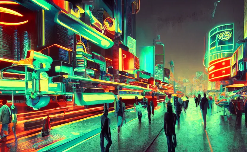 3840x2400 Cyberpunk Street Neon Night Lights 4k 4K ,HD 4k Wallpapers,Images, Backgrounds,Photos and Pictures