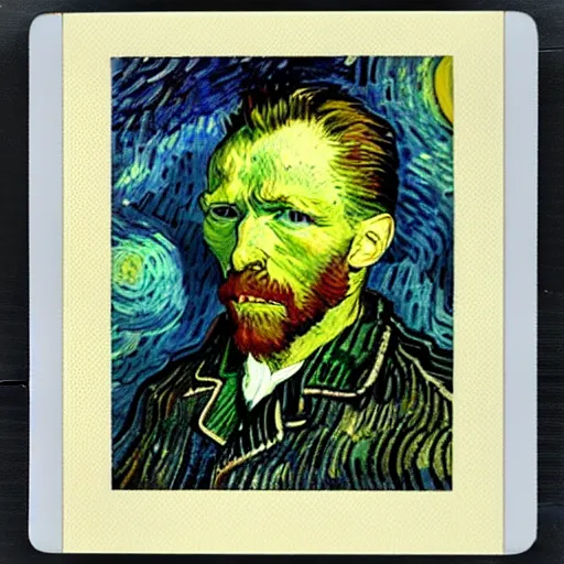 Image similar to Polaroid image of Van Gogh