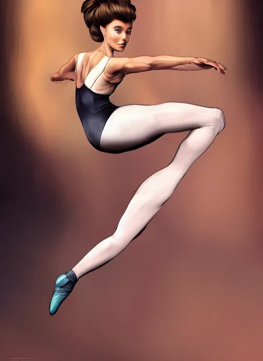 Image similar to judge judy as ballerina tight clothes that are tearing at the seams, digital painting, trending on artstation, 8 k wallpaper, frank frazetta, boris vallejo and julie bell