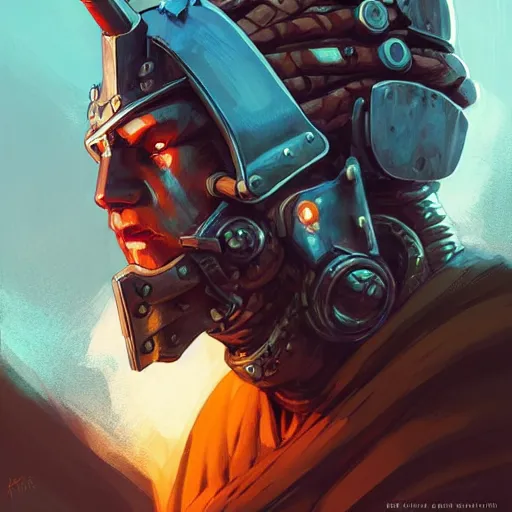 Image similar to cyberpunk viking helmet mask warrior goddess robot ninja fantasy, art gta 5 cover, official fanart behance hd artstation by jesper ejsing, by rhads, makoto shinkai and lois van baarle, ilya kuvshinov, ossdraws