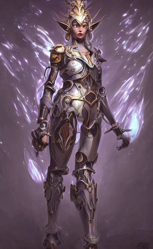 Alluring Elf Princess knight, ((((Futuristic Cyborg | Stable Diffusion ...