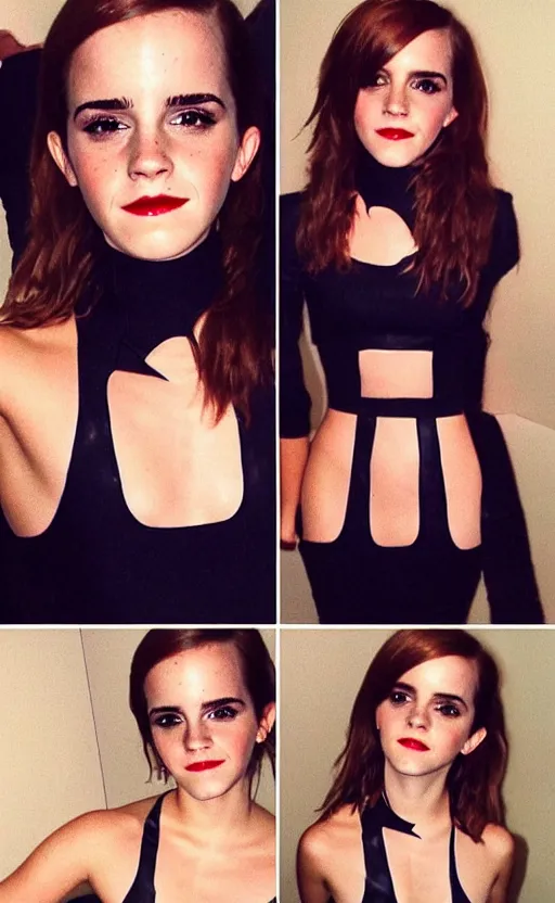 Prompt: emma watson latex party, instagram, hollywood