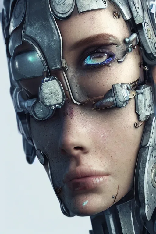 Image similar to cyborg girl warrior, ultra realistic, concept art, intricate details, highly detailed, photorealistic, octane render, 8 k