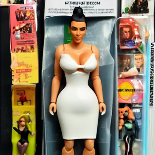 Image similar to kim kardashian as an action figure