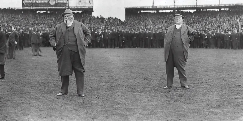 Image similar to president taft as the starting quarterback for the chicago bears