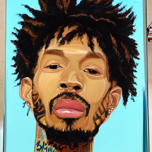 Image similar to a painting of sonny digital