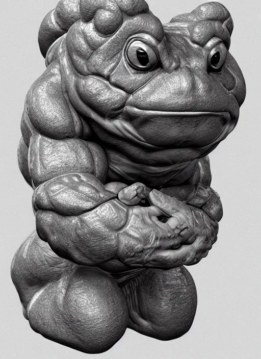 Prompt: muscle toad, concept art,artstation,8k,ultra hd detaling