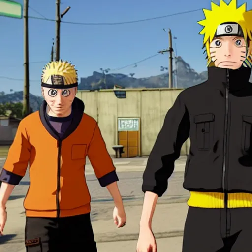 Prompt: Naruto in GTA V