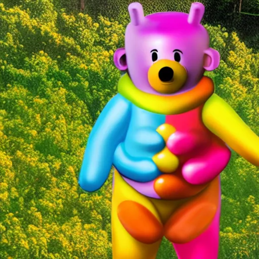 Image similar to gummybear hummingbear teletubbie