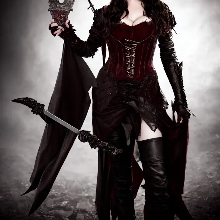 Image similar to full body photograph of liv tyler as a vampire warrior. Extremely detailed. 8k