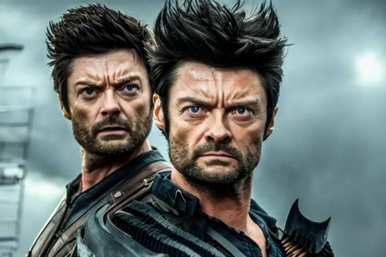 Image similar to film still of Karl Urban as wolverine in new X-men movie, 4k