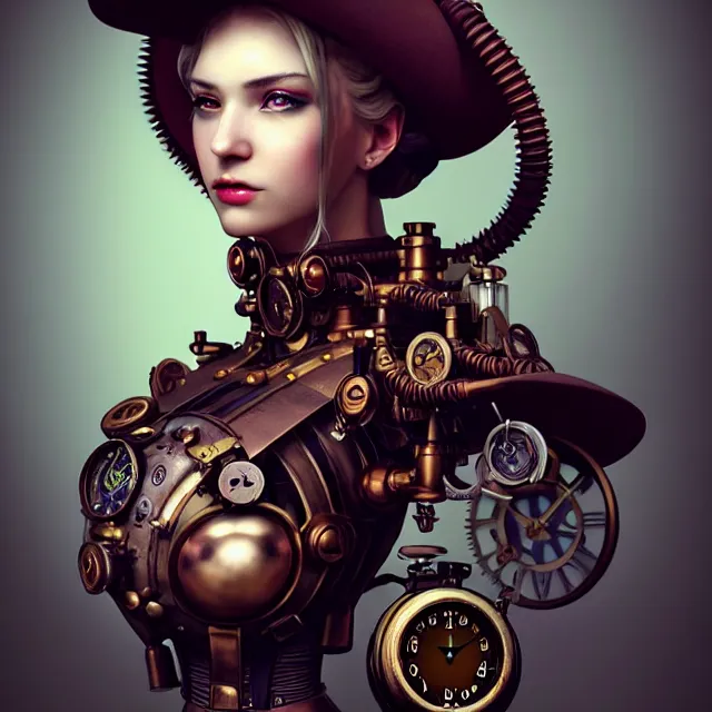 Image similar to epic professional digital portrait art award winning product photography of a steampunk computer ,best on artstation, cgsociety, wlop, Behance, pixiv, astonishing, impressive, outstanding, epic, cinematic, stunning, gorgeous, concept artwork, much detail, much wow, masterpiece.