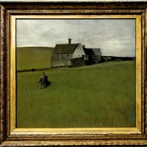 Image similar to a painting by andrew wyeth