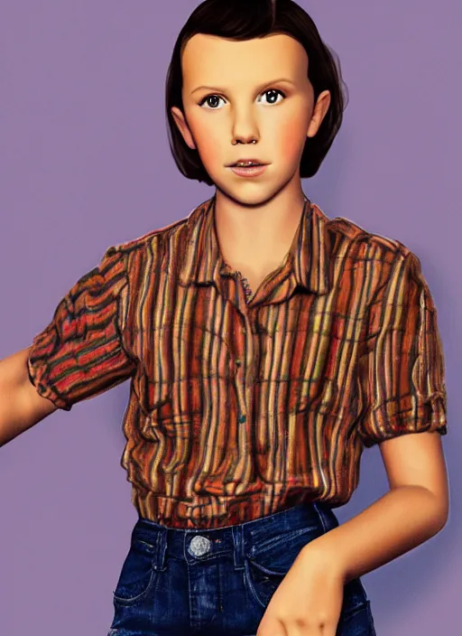 Image similar to Portrait of Millie Bobby Brown